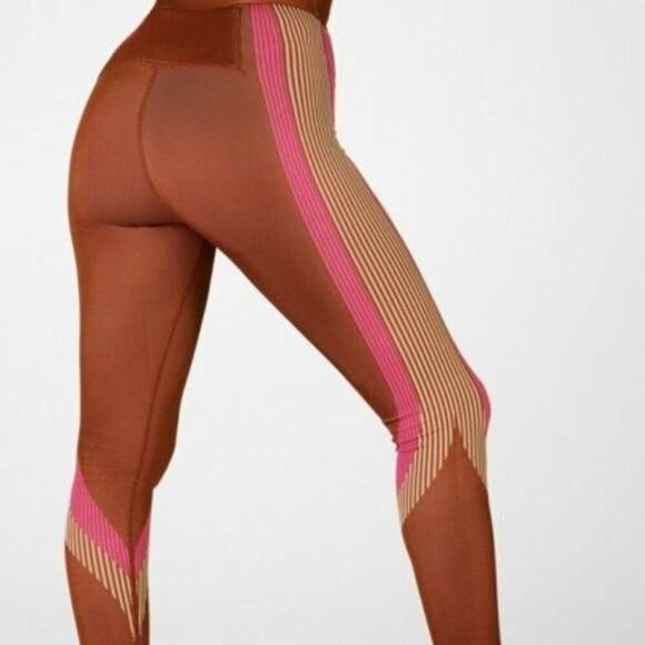 Fabletics Powerhold High Waisted Solid Black Leggings - Picture 2 of 12